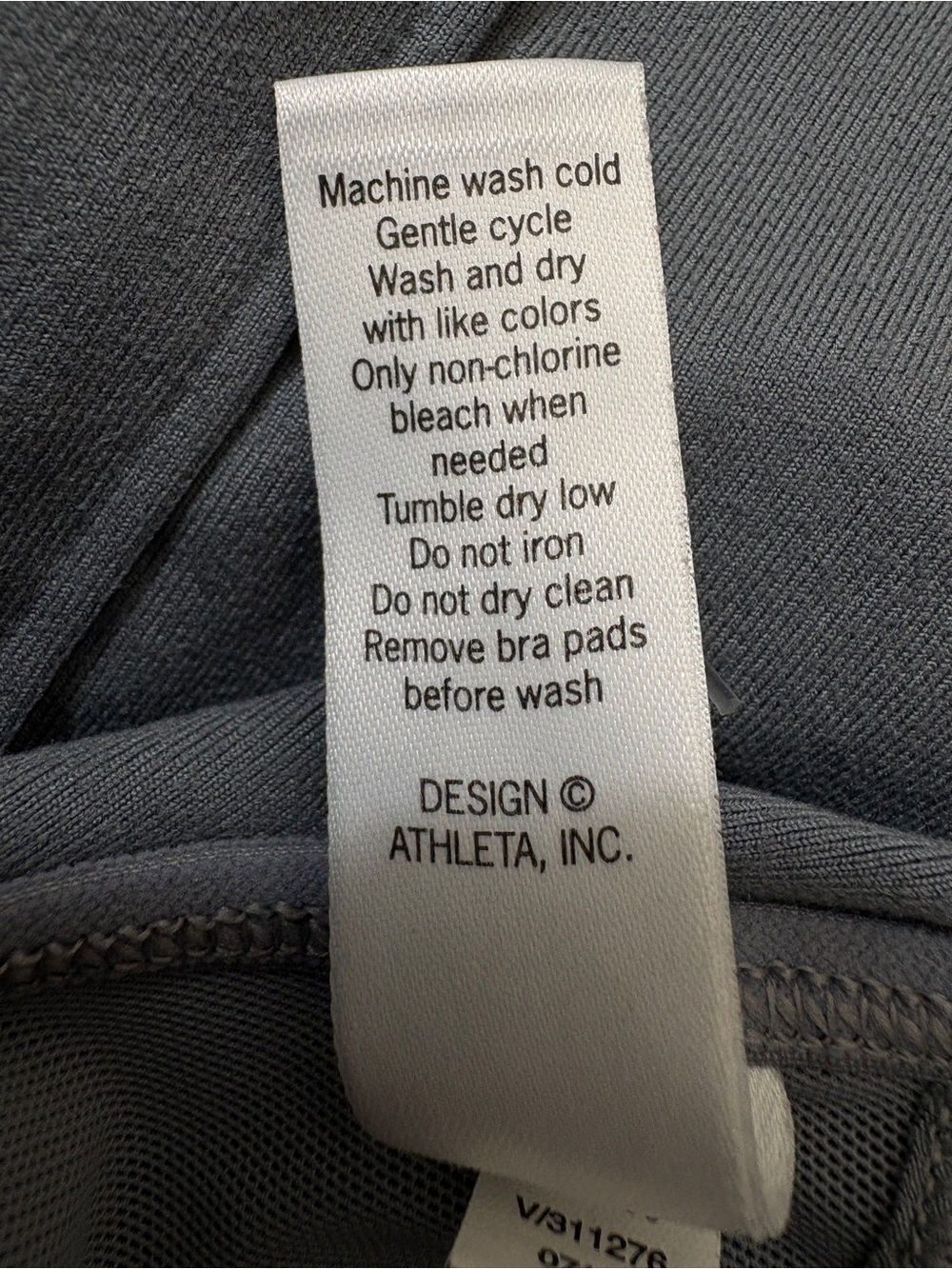 Athleta Stunner Tank Gray XXS Built In Bra T Back Workout Yoga Running - Picture 7 of 8